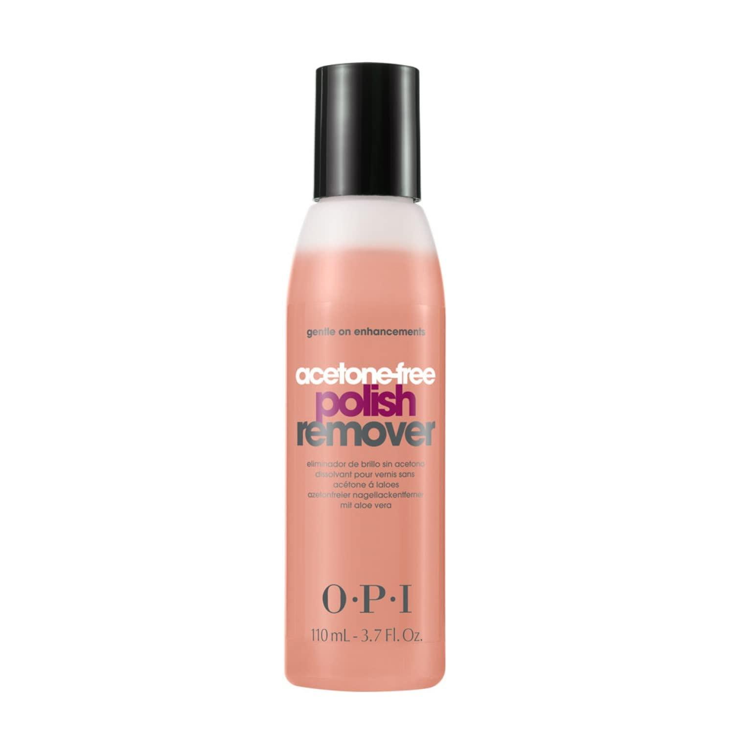 bottle of acetone-free nail polish remover