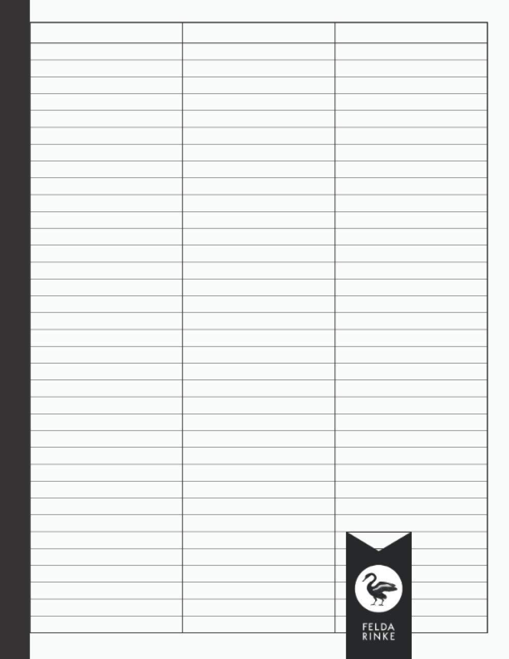 notebook page divided into three sections