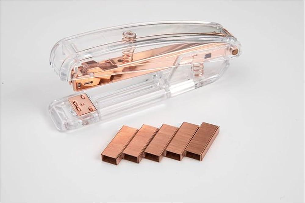 rose gold stapler