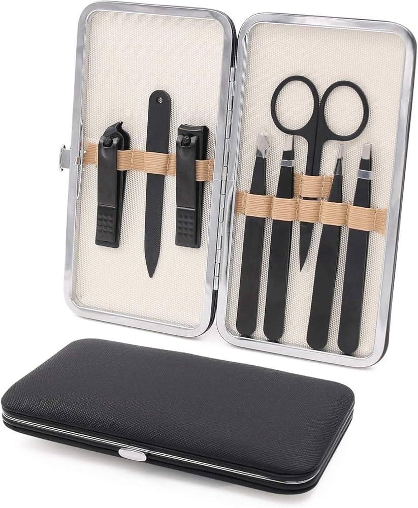 tweezers and nail clippers