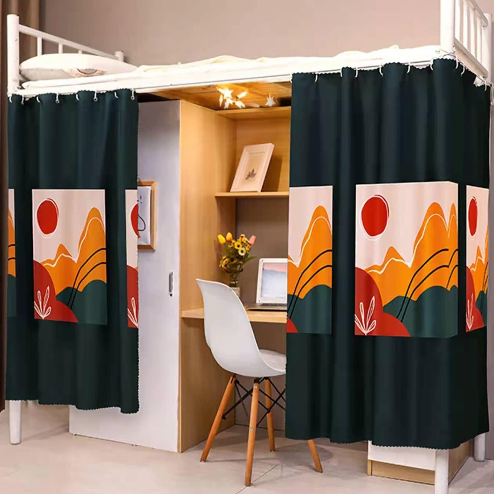 different types of dorm room curtains