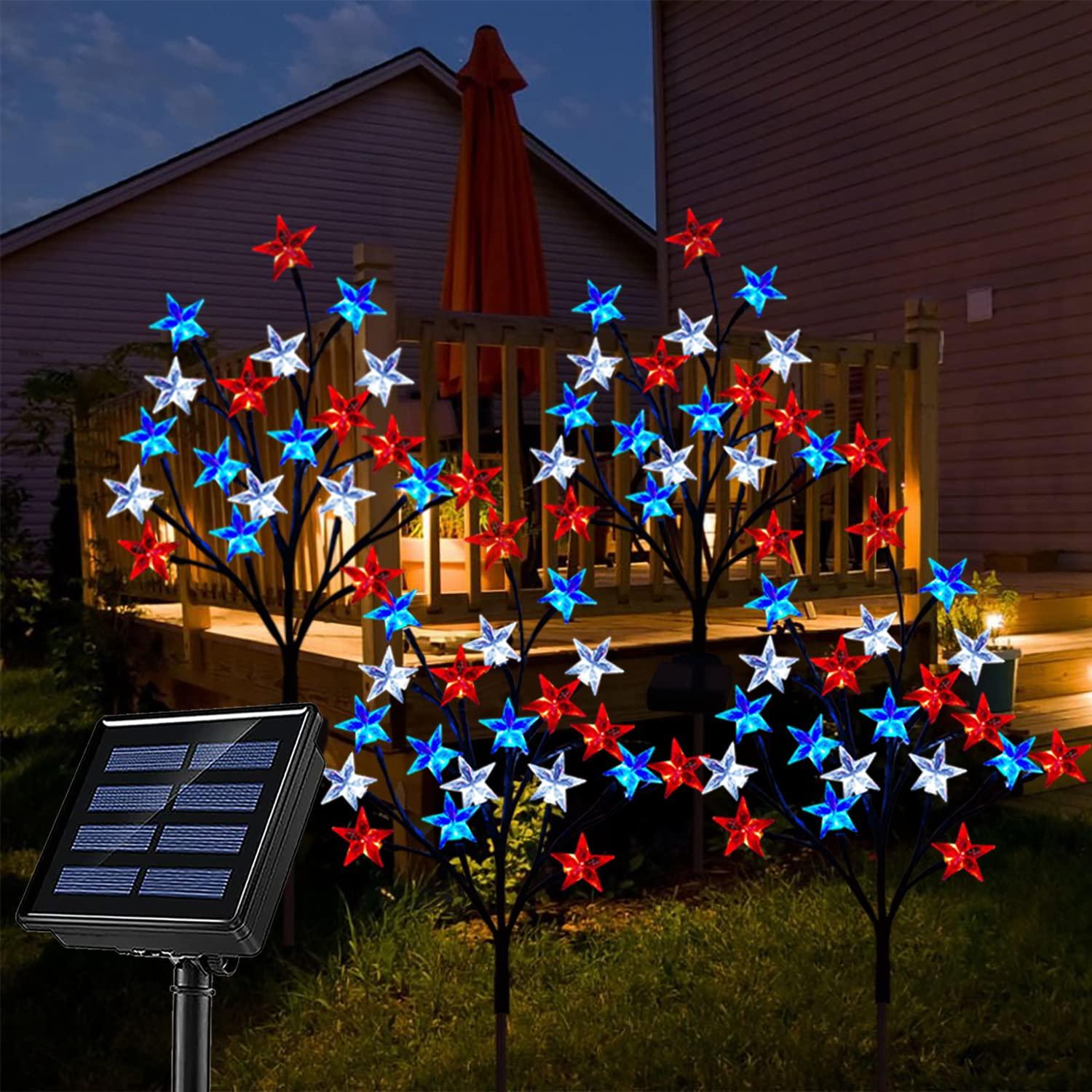 festive Fourth of July backyard lighting
