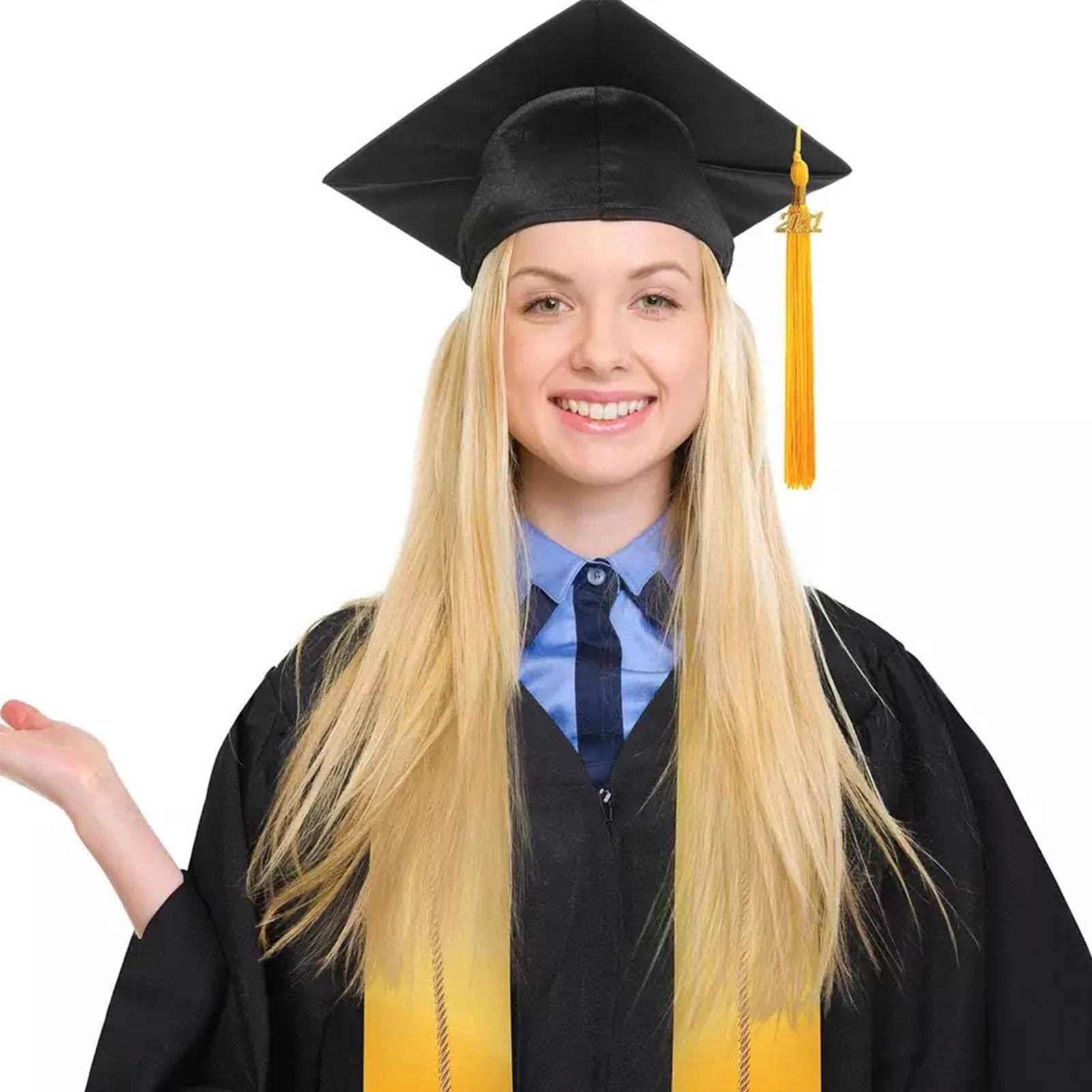 woman happily finding a graduation dress online