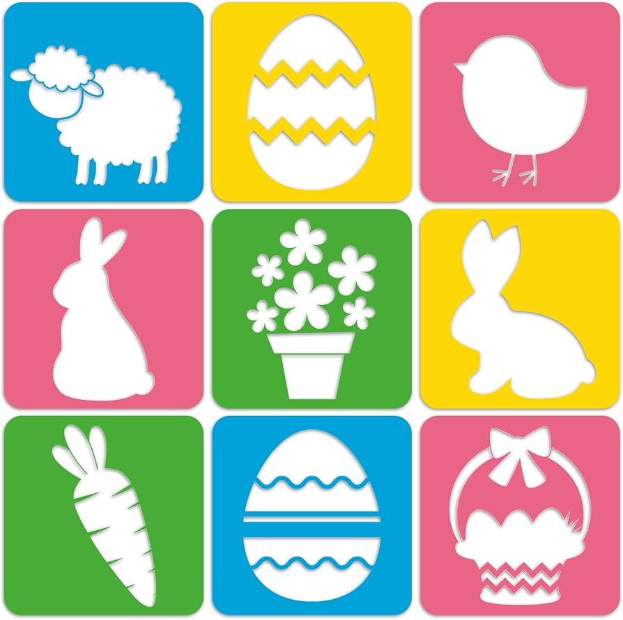 Easter chalkboard stencils