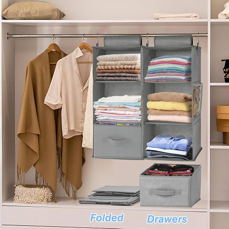 hanging closet organizer dorm room