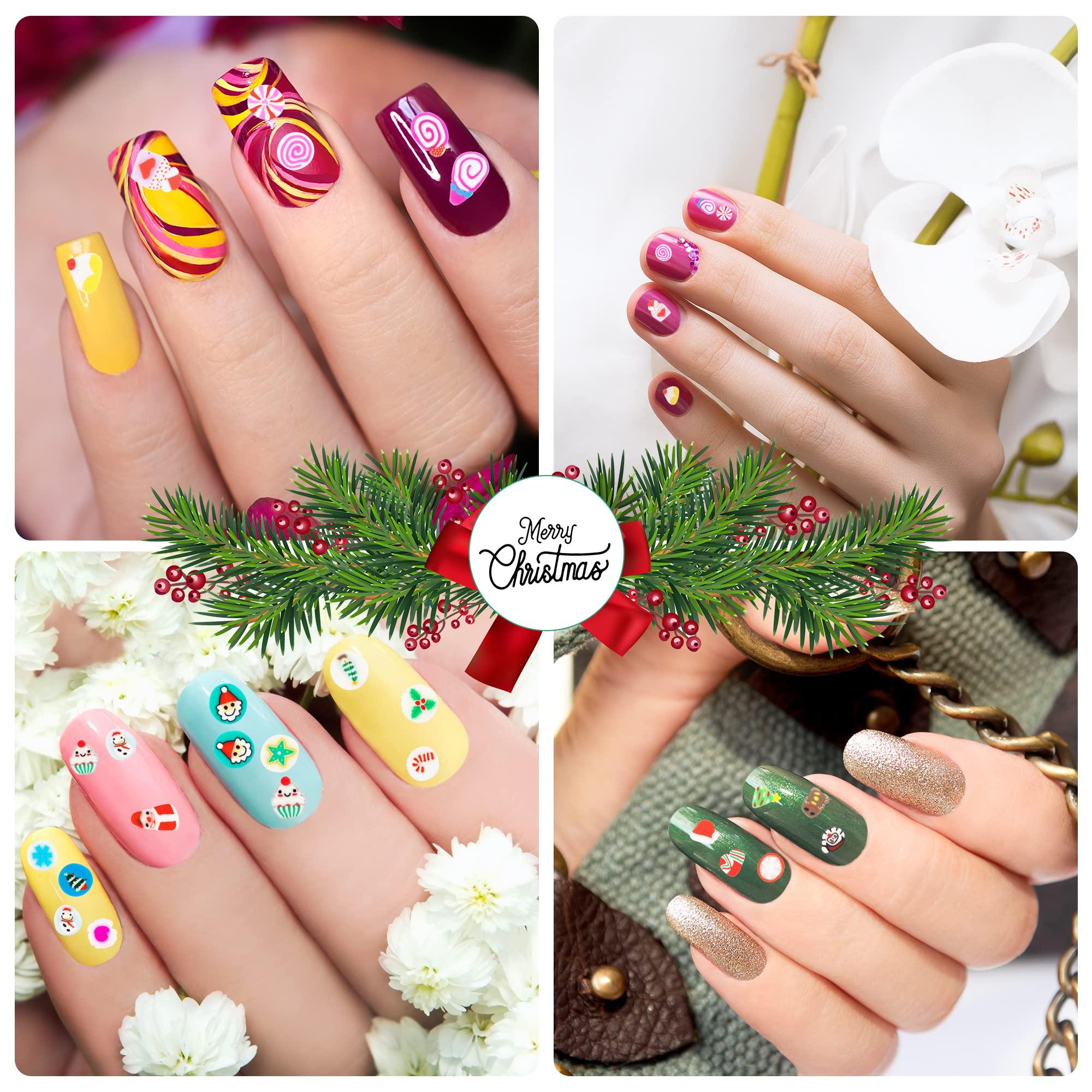three different christmas nail art kits