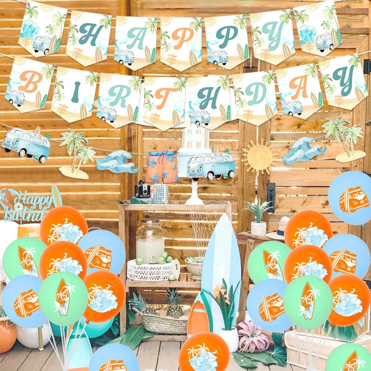Retro summer party decorations