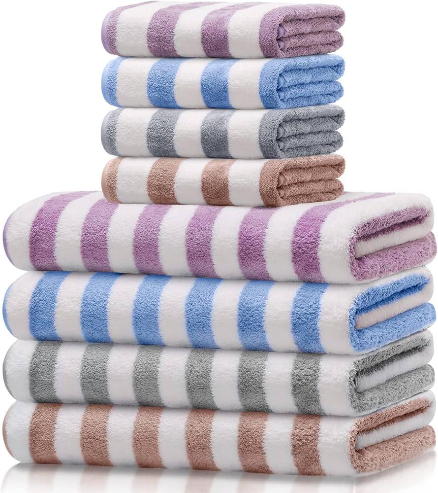 stack of microfiber pool towels