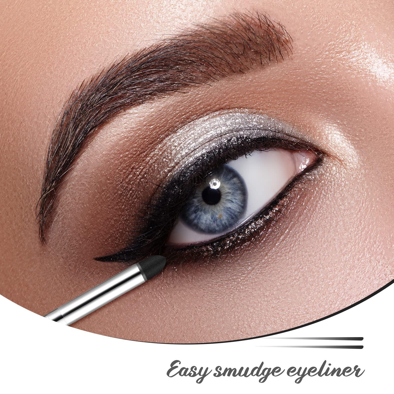 Eyeshadow and eyeliner brush close-up