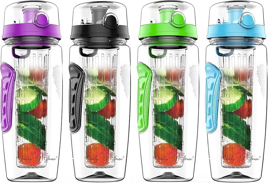 water bottle with fruits