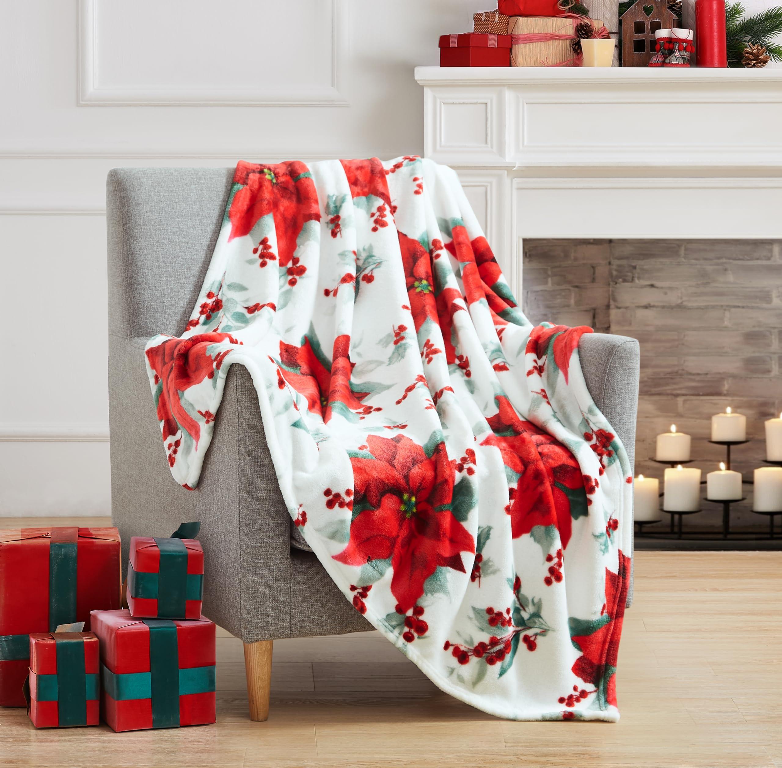 throw blanket on a dorm room chair