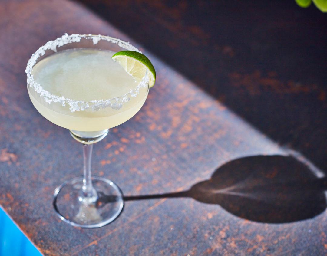 classic margarita with salt rim