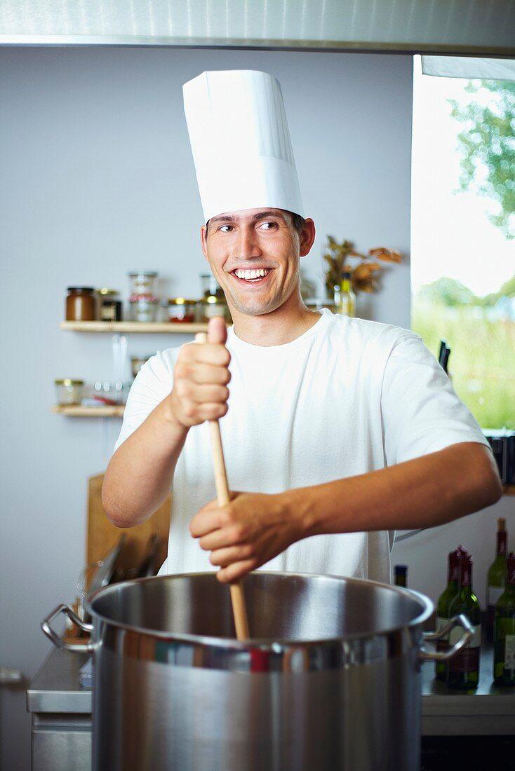 person laughing while chopping vegetables for skillet beef