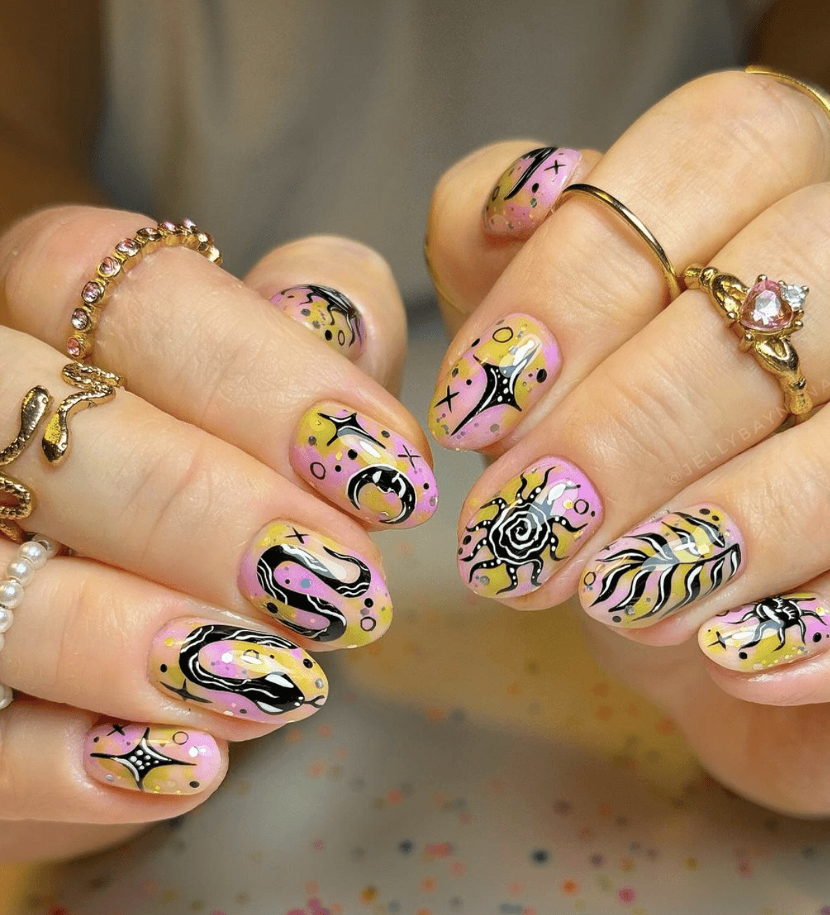 Celestial Nail Art