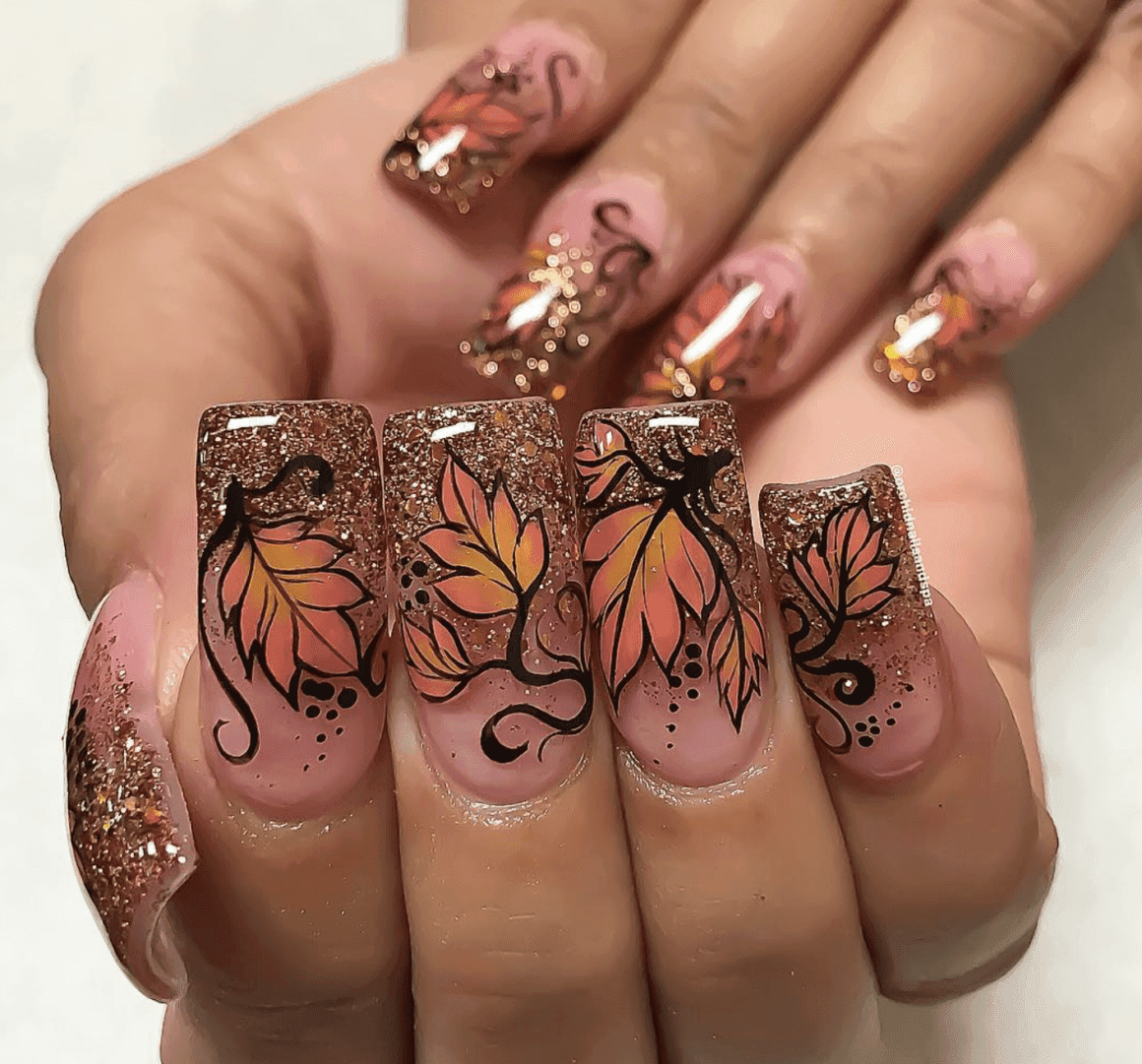 various autumn nail art designs for different occasions
