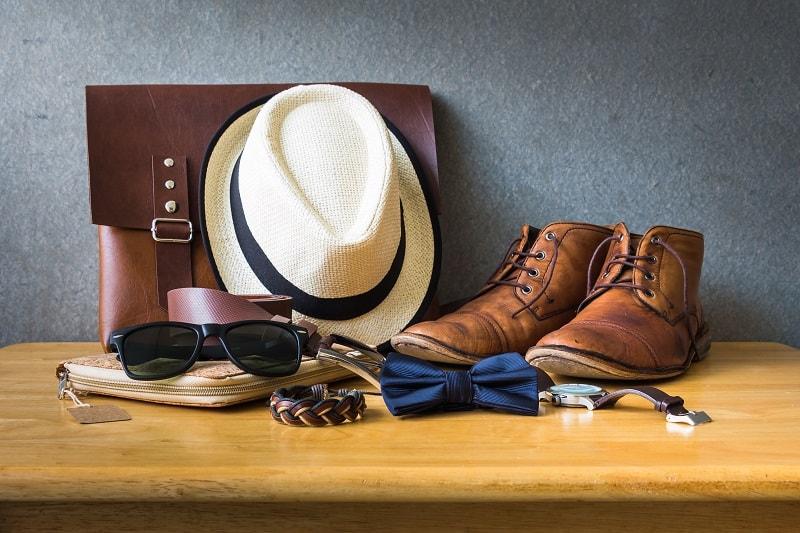 Stylish streetwear accessories: hats, jewelry, and shoes