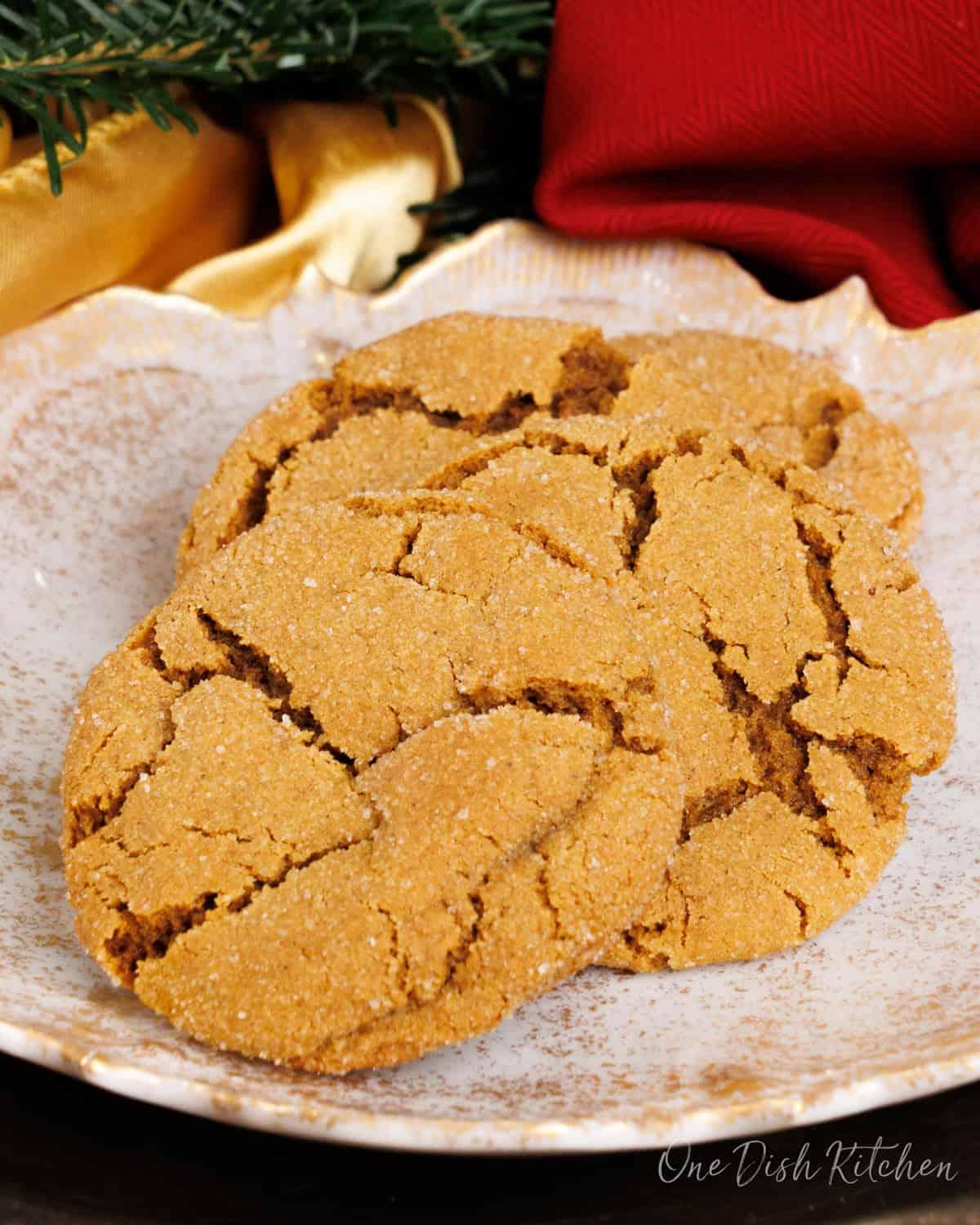 Grandma's hands baking molasses cookies, warm kitchen autumn light
