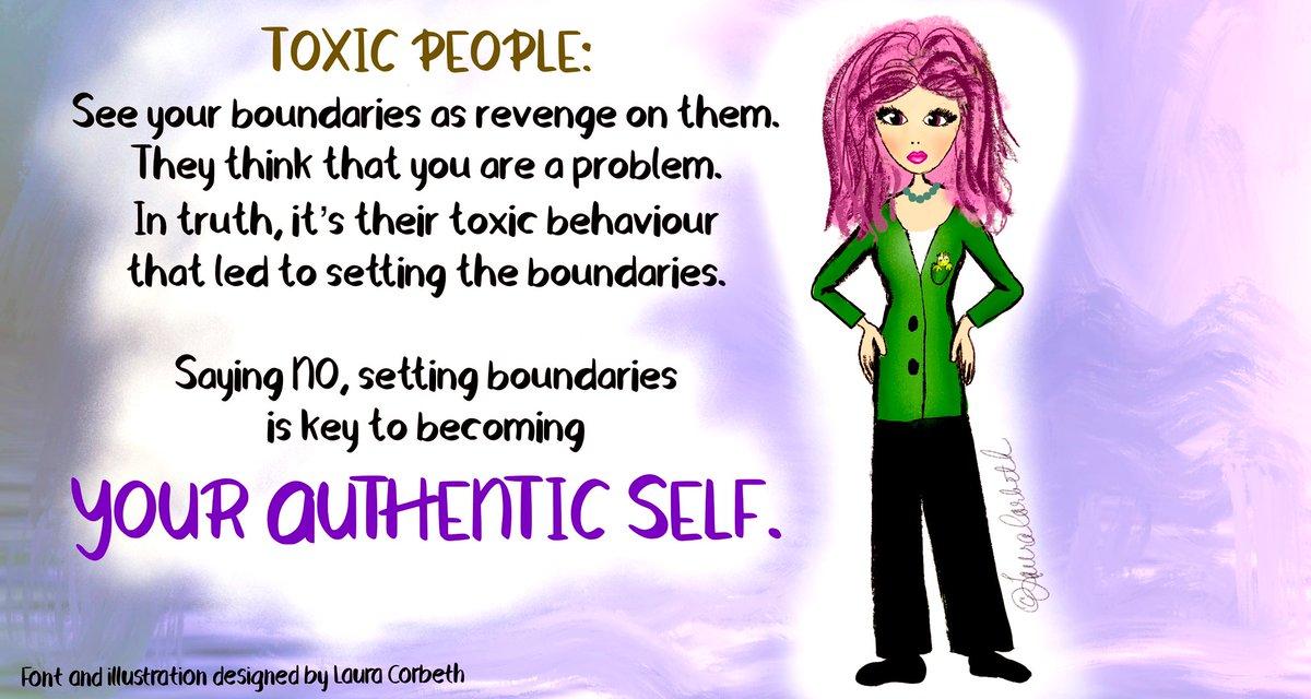 woman setting boundaries with a toxic person