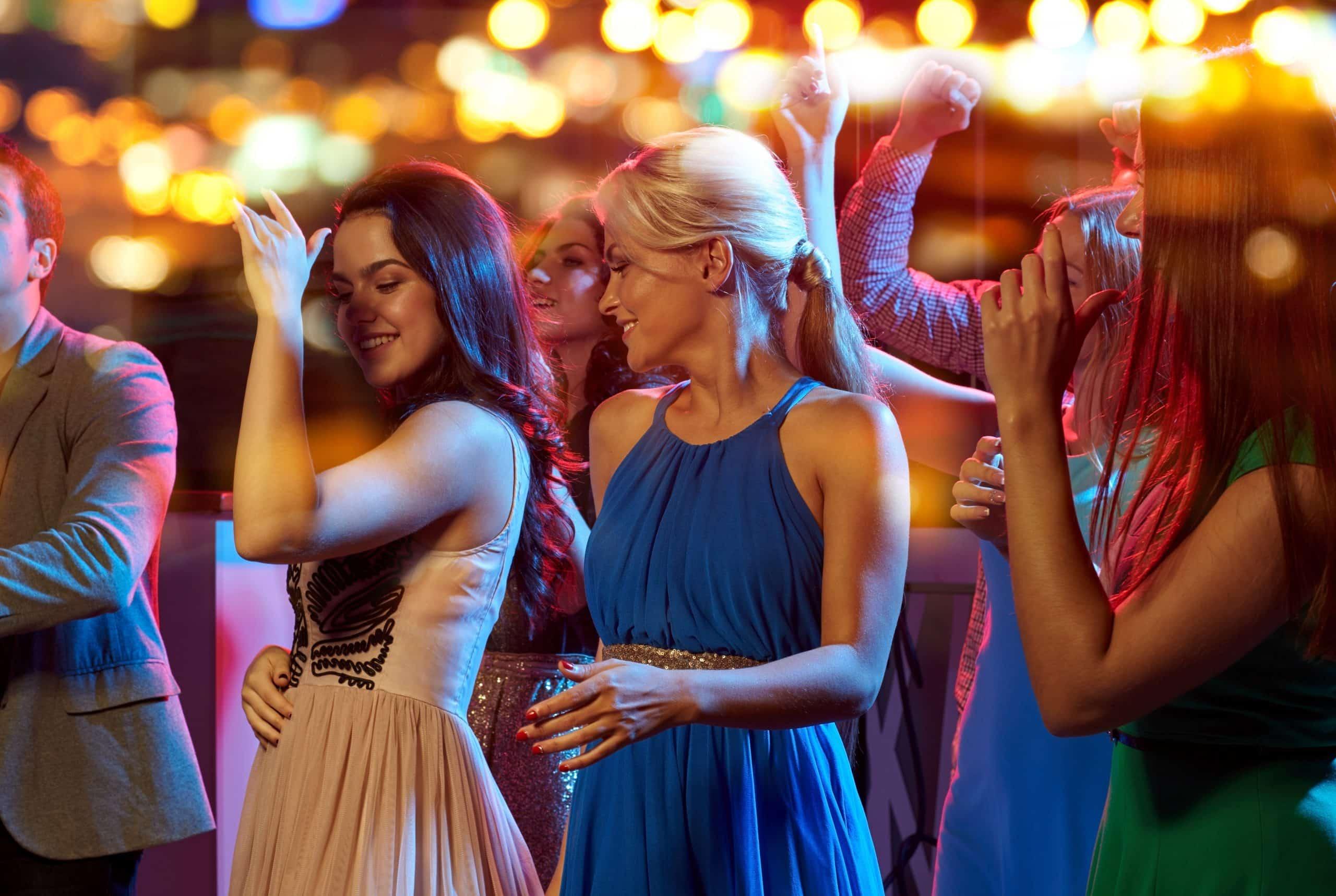 elegant senior prom scene with dancing and celebration