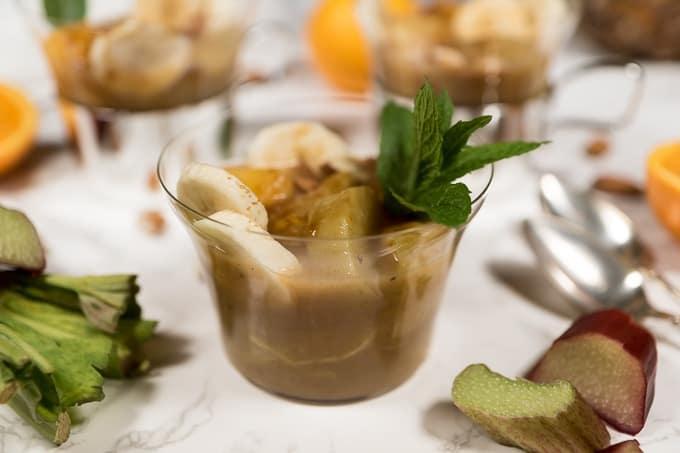 vibrant kiwi rhubarb dessert