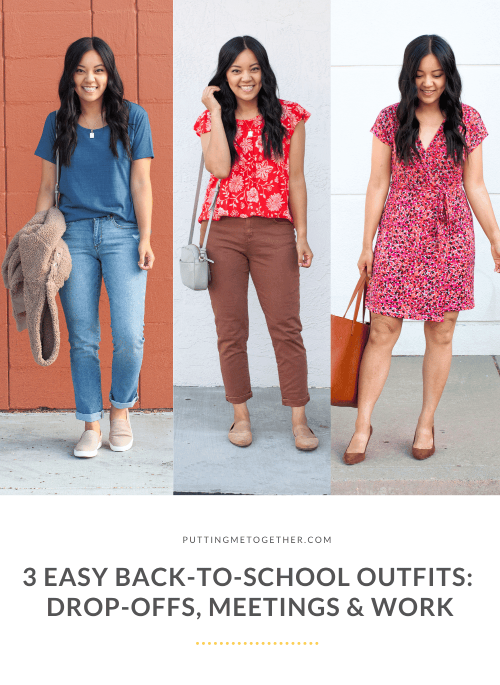 three stylish college outfit formulas for a successful semester