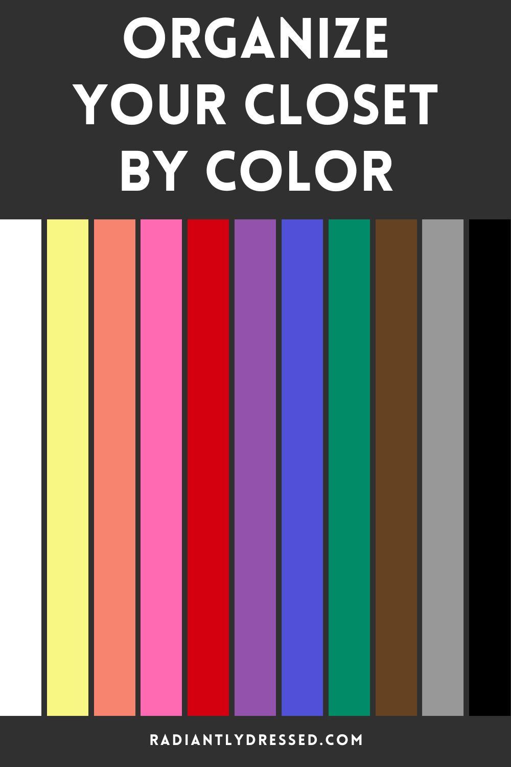 closets organized by color and category