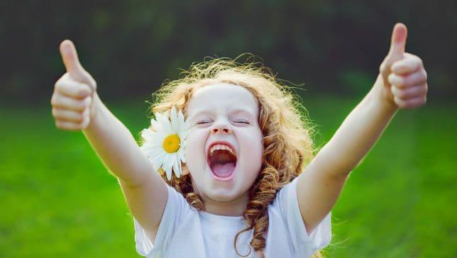 a person celebrating a small victory