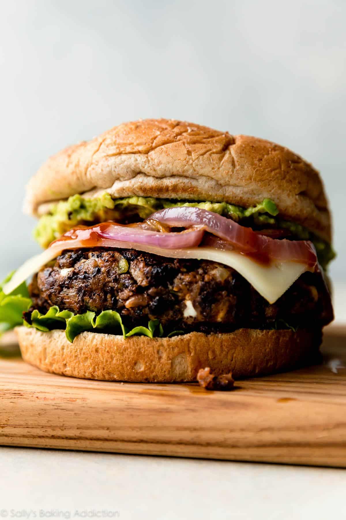 ingredients for black bean burgers