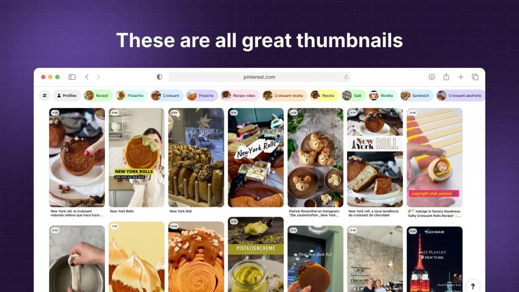 eye-catching video pins on Pinterest