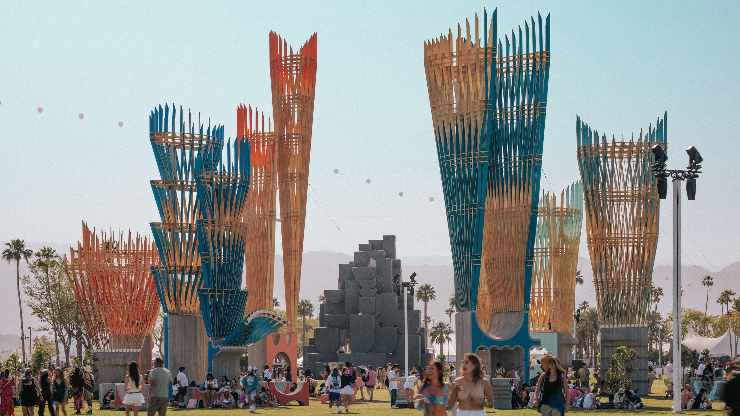 large art installations at Coachella festival