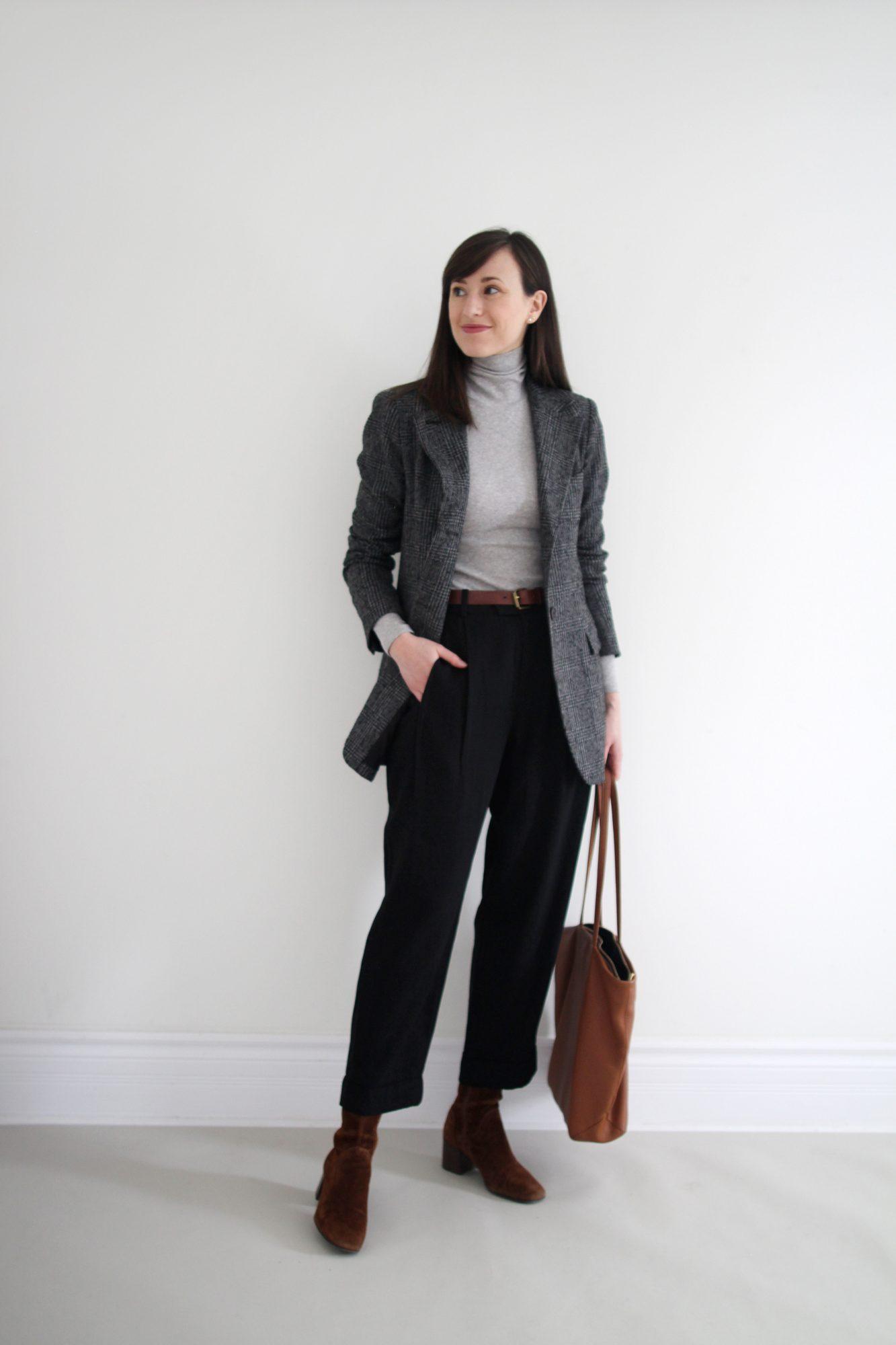 Examples of stylish winter outfits for work