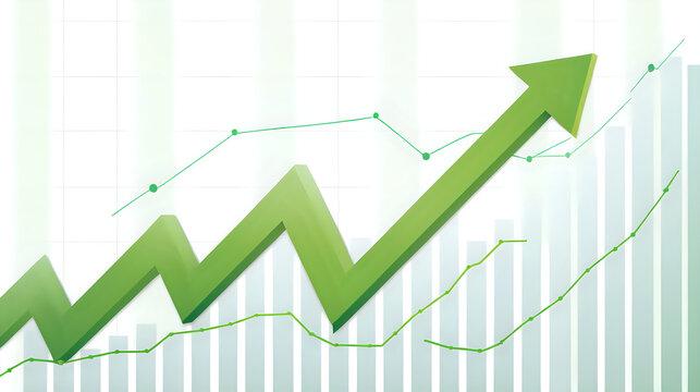 Graph showing upward trend