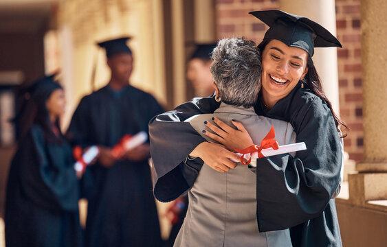 happy and successful college student graduating