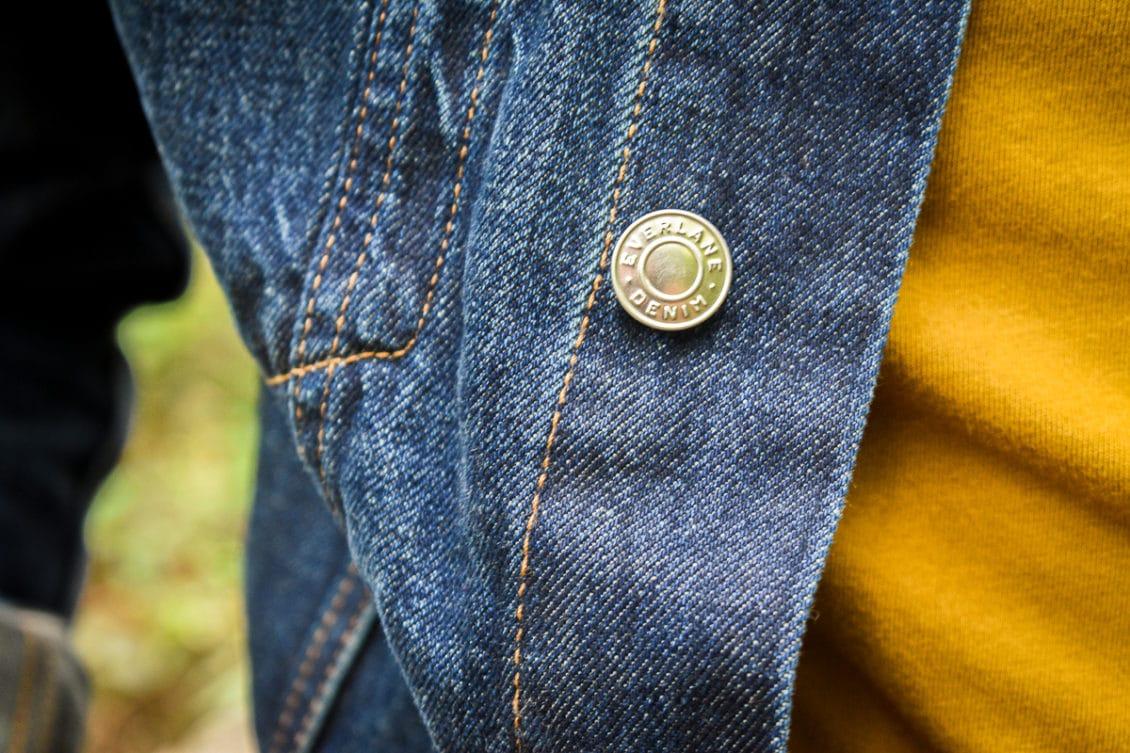 close up of Everlane clothing, highlighting quality