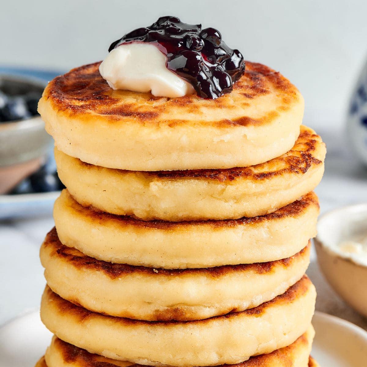 ingredients for cottage cheese pancakes