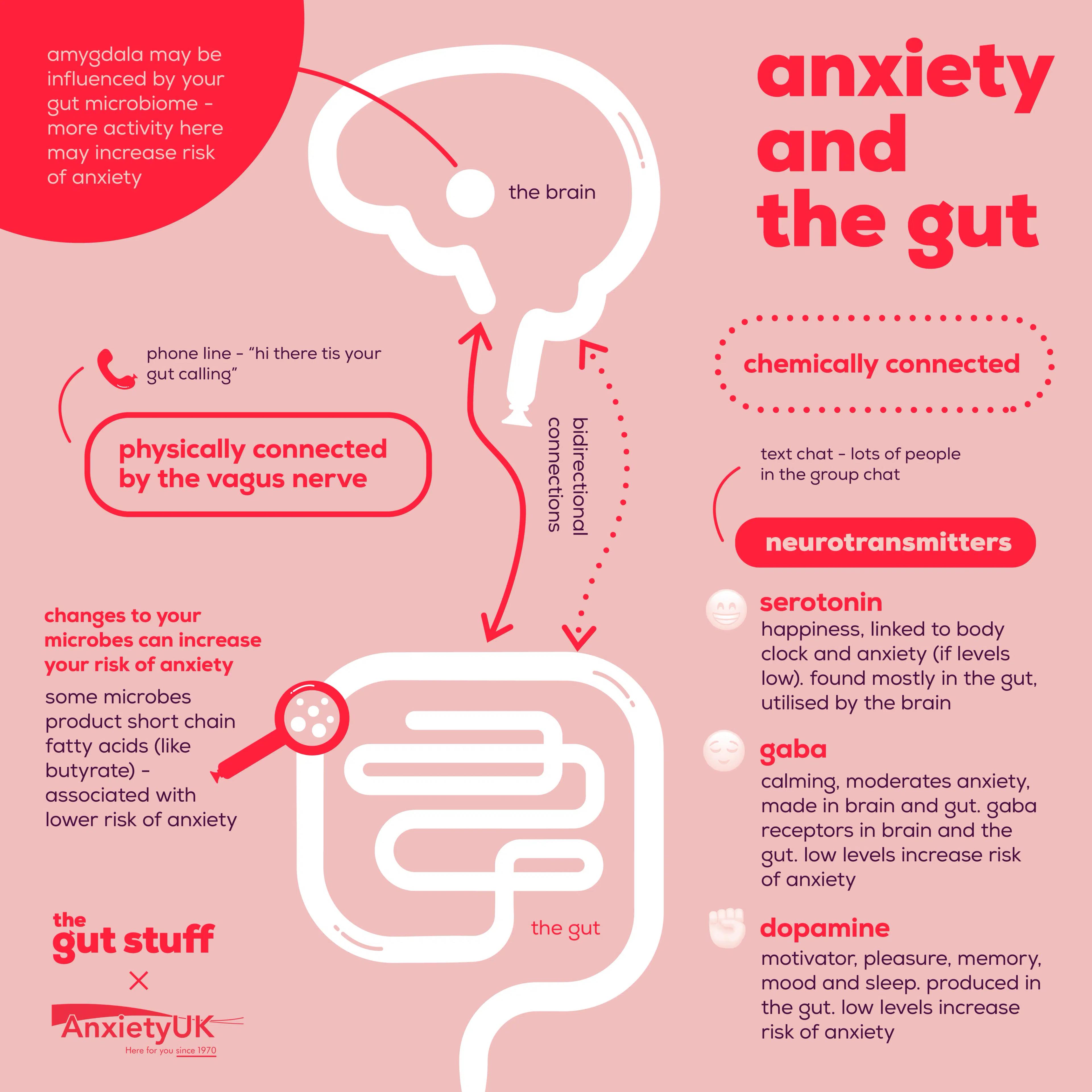 infographic showing gut-brain connection