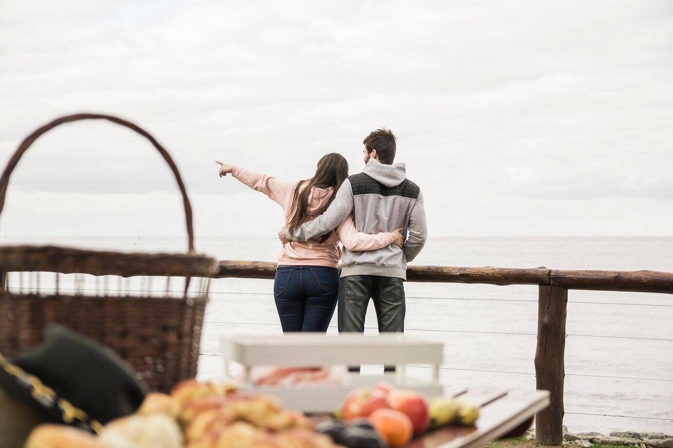 couple enjoying a romantic getaway on a budget