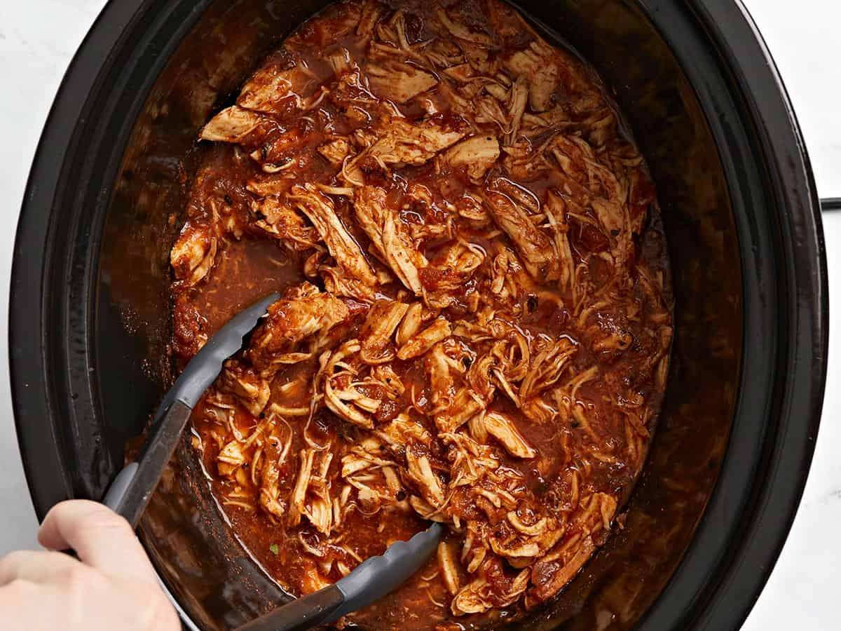 salsa chicken in a crockpot