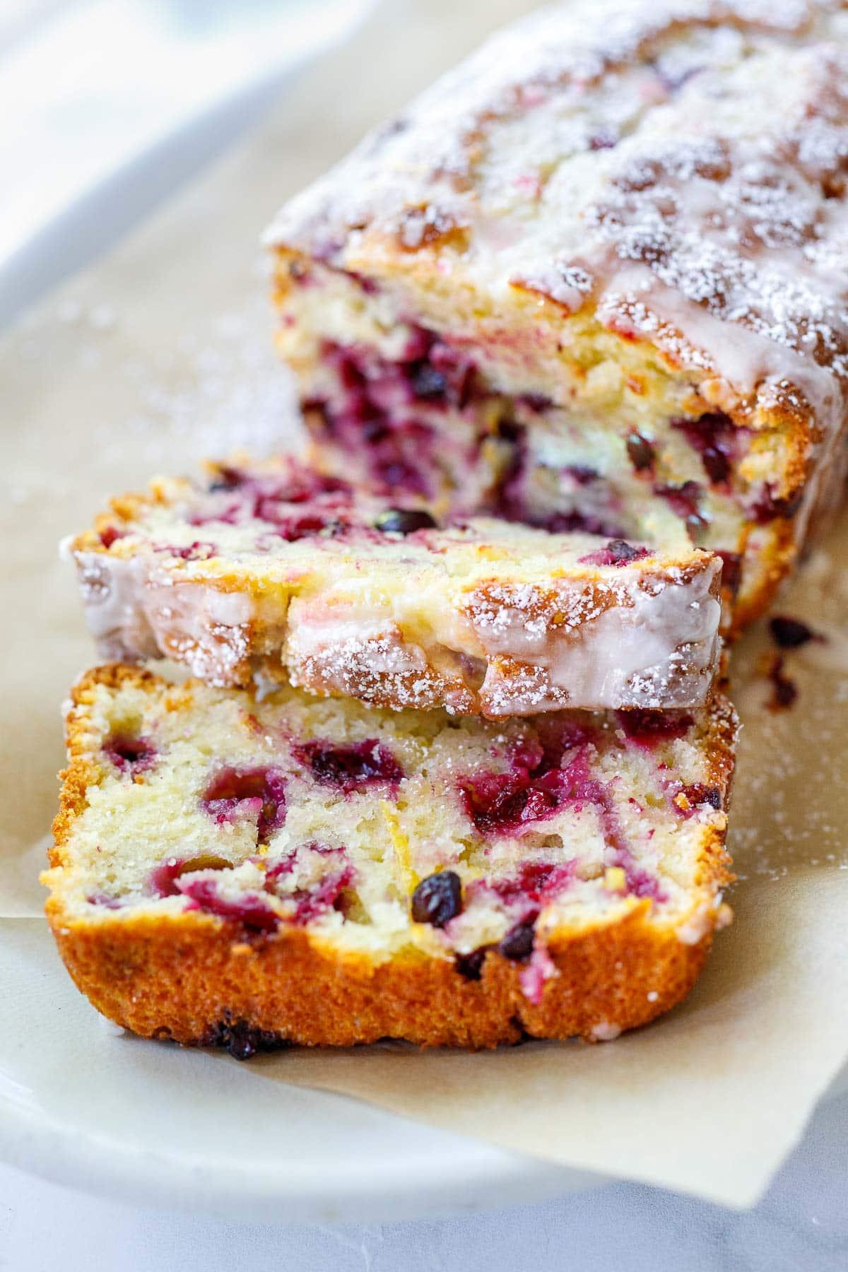 Ingredients for making huckleberry shortcake