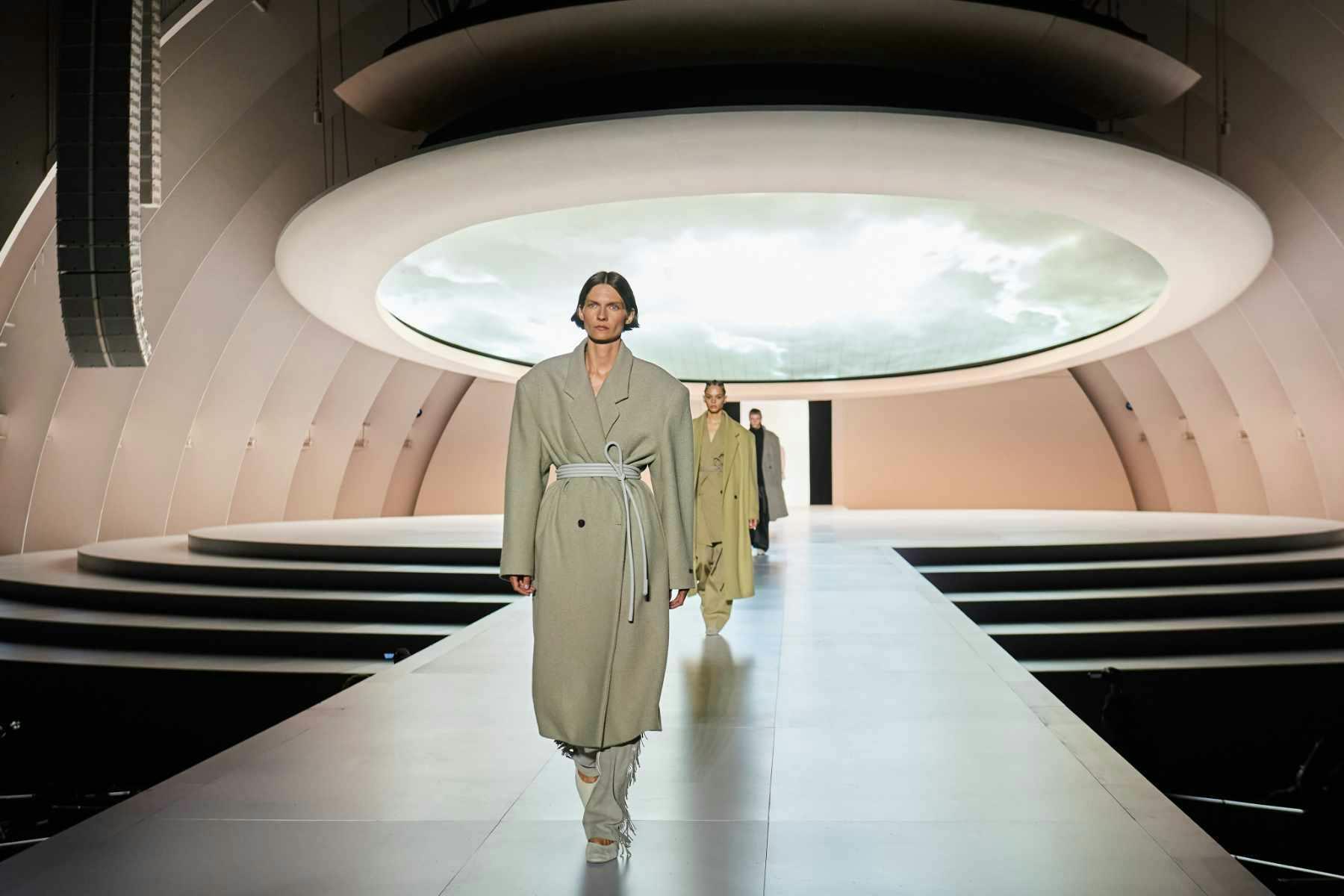 Fear of God runway show showcasing minimalist luxury clothing