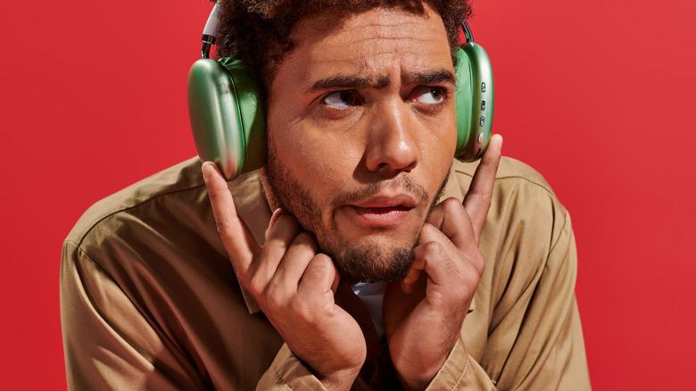 person listening to youtube music