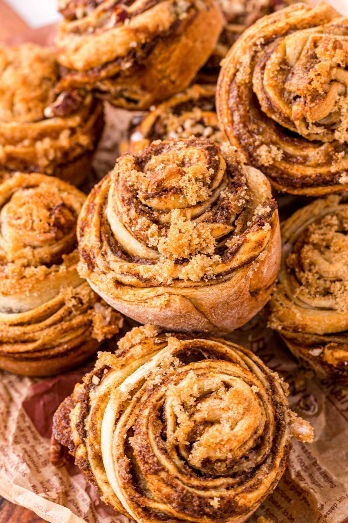 ingredients for pumpkin cinnamon muffins arranged on a kitchen counter