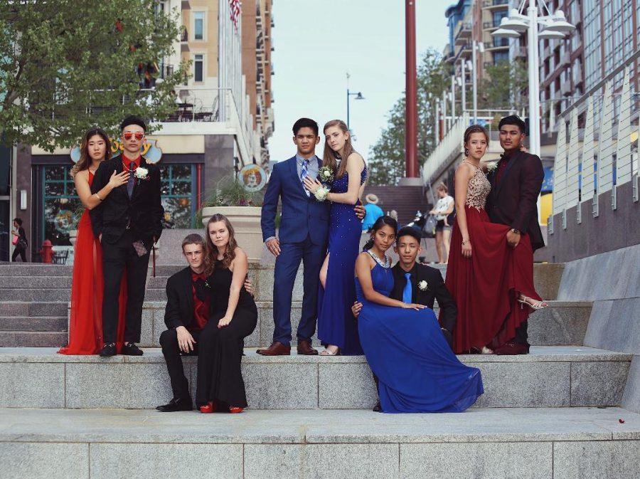 prom photos at different locations