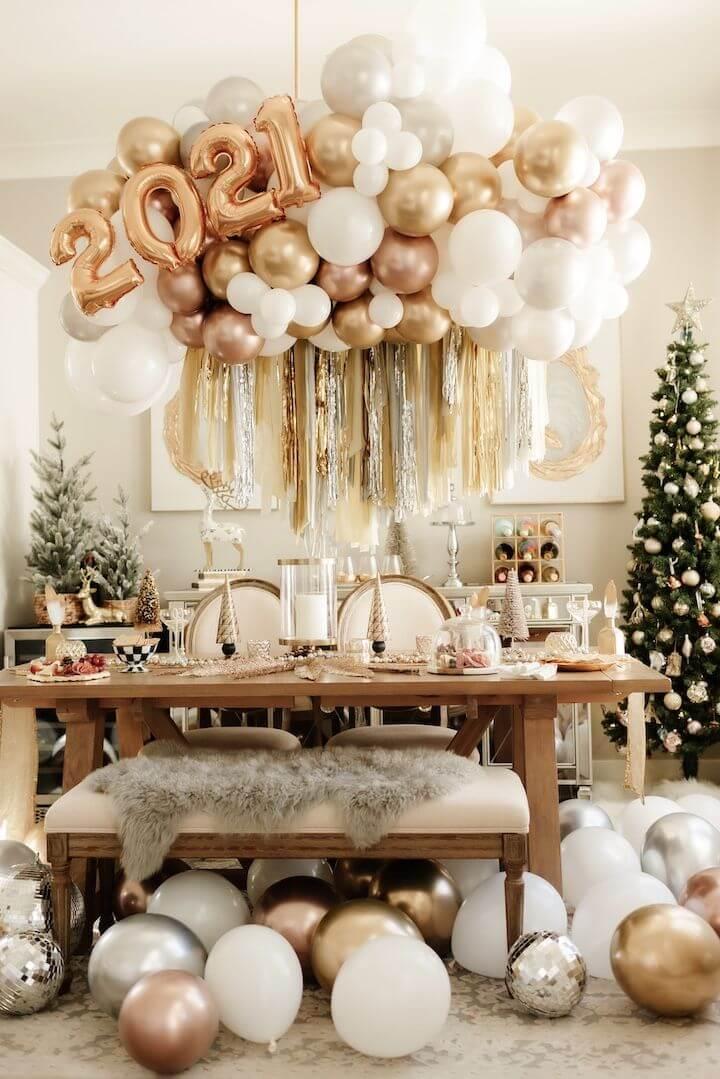 New Year's Eve party decorations