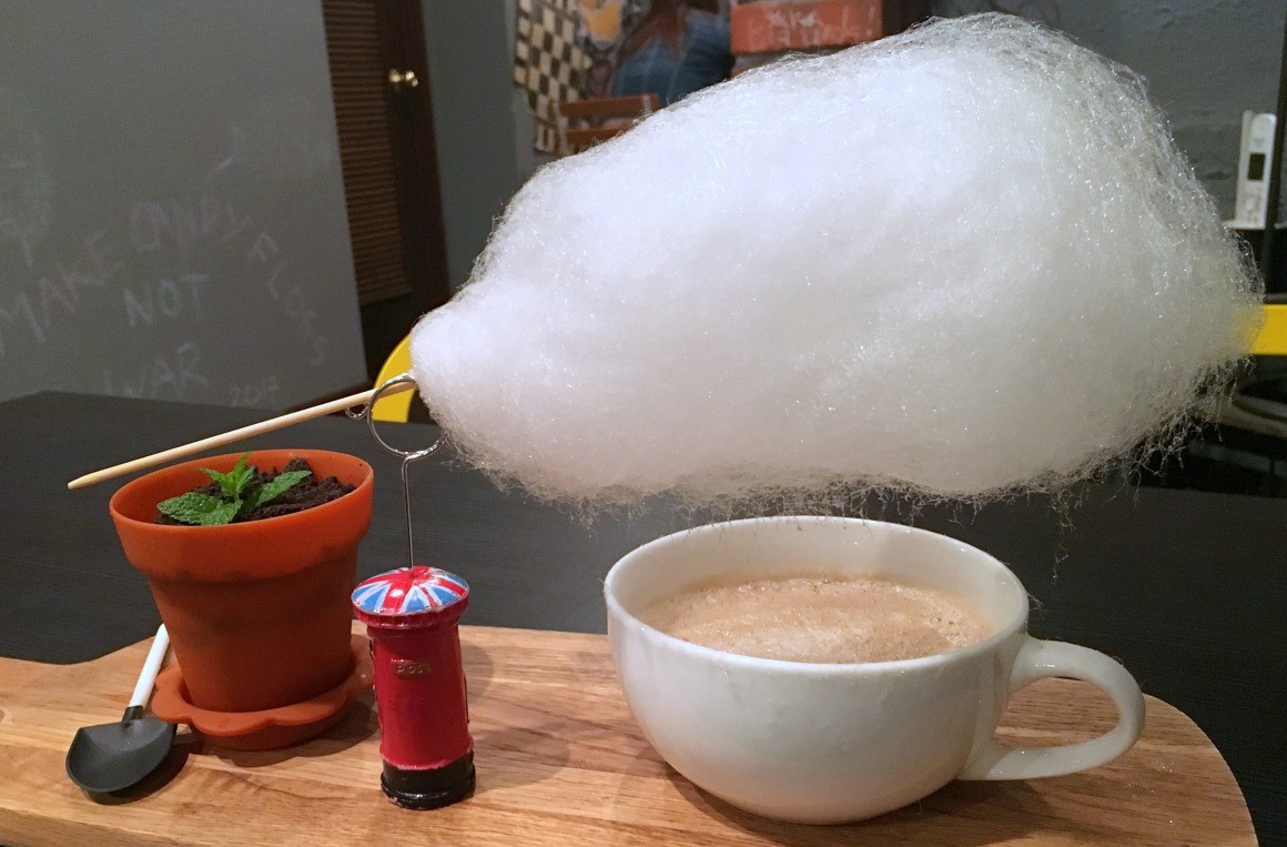matcha cotton candy cloud