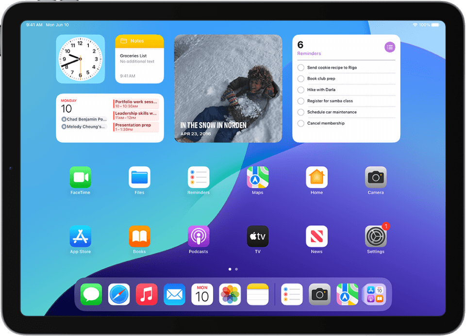 iPad screen showing many open apps